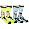 Rick and Morty Calcetines atléticos, 2 pares, tamaño 6-12, Azul