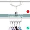 Meetu Space Saving Hangers Magic Cloth Hanger Metal Closet Organizer