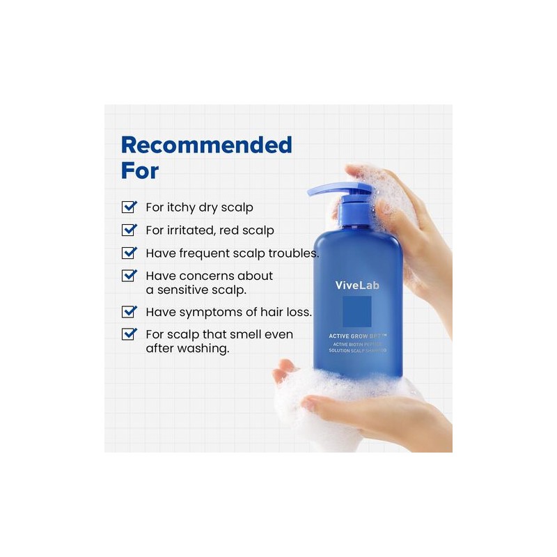 ViveLab [ViveLab]Active Biotin Peptide Solution Scalp Shampoo 550ml