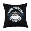 Snow Problem? No Problem! Snow Plow Throw Pillow