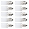 10Pcs 1.5W LED Candle Light Bulb Screw Socket Bulb Lamp