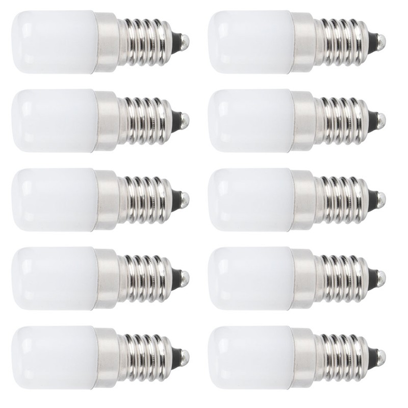 10Pcs 1.5W LED Candle Light Bulb Screw Socket Bulb Lamp