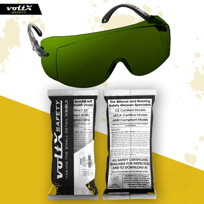 voltX 'OVERSPECS' Welding 5 Large Size, Industrial Safety Over Glasses