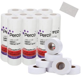 2212 White Pricing Labels for Garvey 22-6 / 22-7 / 22-8 Price Gun – 90 Rolls, 110,000 Pricemarking Labels