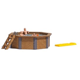 1832 Garden Pool with Family