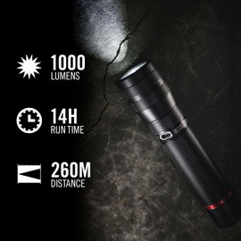 2 pezzi Coast G60R 1000 lumen torcia ricaricabile impermeabile