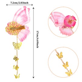 KIUEZIR 8 PCS Butterfly Tassel Hair Clips Lovely Hair Barrettes, Cute Hair Clip for Women Nonslip, Fashion Hair Accessories for Women Girls