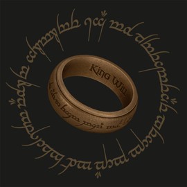 King Will Silicone Wedding Band for Men-8mm Bronze Silicone One Ring with Magic Pattern Design Breathable Rubber Wedding Ring Comfort Fit Size 13