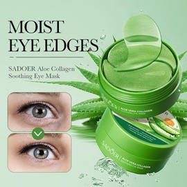 60 Pcs Eye Pads, Augenpads,Kollagen Augenpads Gegen Augenringe, Hyaluronsäure Augenmaske mit Aloe Vera, Anti Aging Eye Patches, Entfernen Falten, Tränensäcke, Puffiness, für Feuchtigkeitsspendend