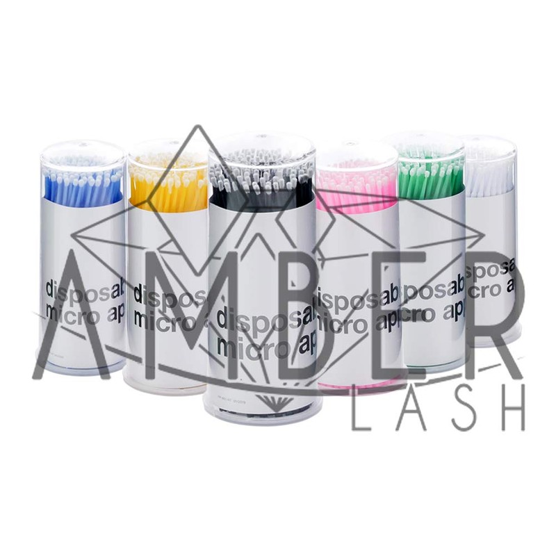 Amber Lash, Disposable Micro Brushes Applicators for Eyelashes Extensions Lint-free
