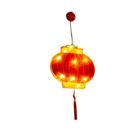 LED Chinese New Year Light Decorative Good Fortune Red Lantern Spring Festival Pendant for BedroomType 2