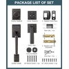 Calzibeno Modern Oil Rubbed Bronze Front Door Lock Set for