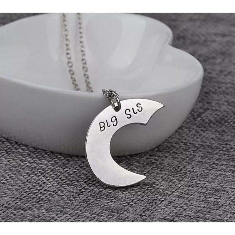 Deluxe 3 Collares De Hermanas Colgantes Regalo Forma Corazón