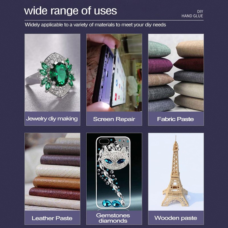 B7000 Jewelry Rhinestones Glue for Jewelry Making, 2PCS 110ML Industrial