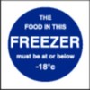 Stalwart L839 Food In This Freezer Sign, 100 mm x