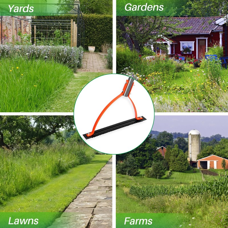Walensee Weed Grass Cutter with Serrated Double-edged Sharp Blade Manual