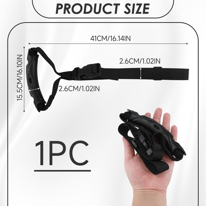 Kasoud Portable Detachable Nylon Grip Handle, Adjustable Standing Aid, Safety