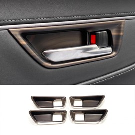 ZUNEIGUNG Toyota Harrier 80 Series Inner Door Handle Bowl Frame Auto Decorative Cover Scratch Resistant Nail Scratch Resistant Fits New Toyota Harrier Design Interior Parts Accessories ABS Resin 4