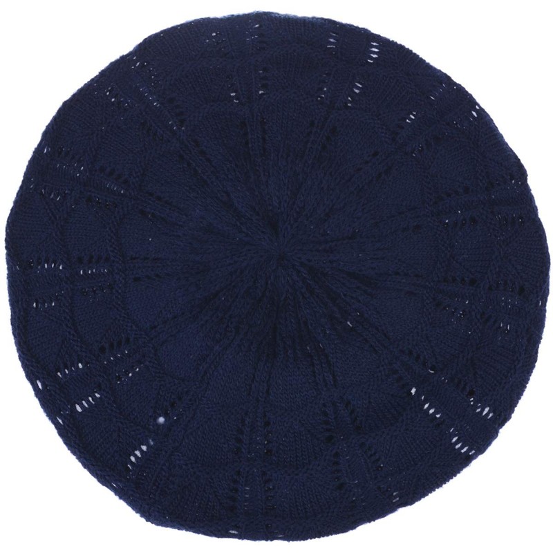 BYOS - Gorro de ganchillo de punto suave, ligero, diseño
