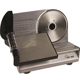 CHARD FSOP-150, Electric Food Slicer, Gray, Aluminum with 7.5 inch Stainless Steel Blade, 150 watts