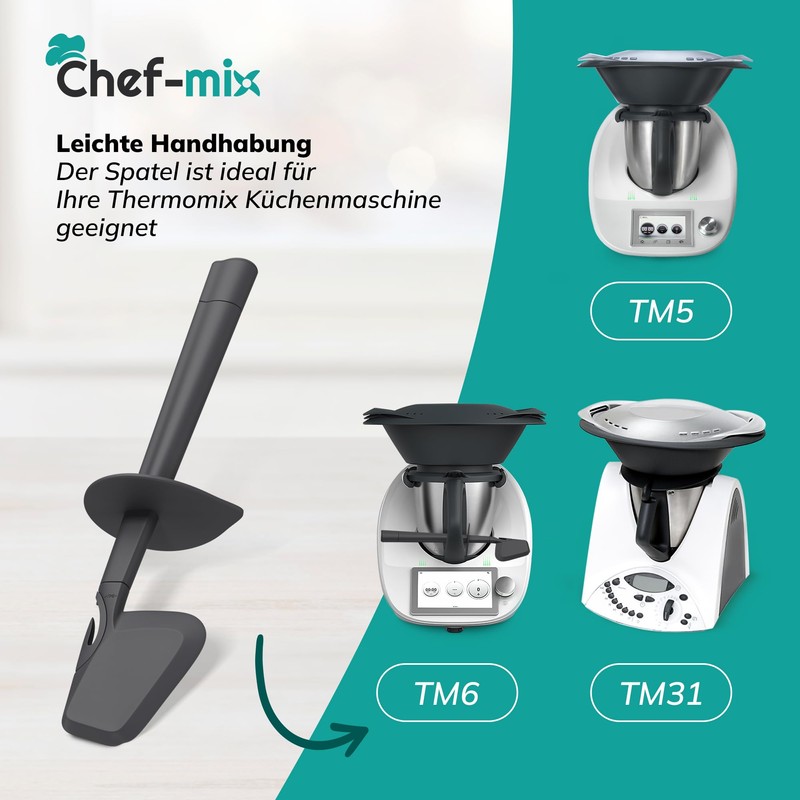 Chef-Mix Spatula Dough Scraper Replacement for Vоrwerk Thermоmix Spatula TM6