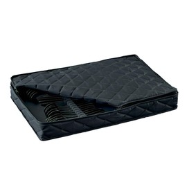 LAMINET Quilted Dinnerware Storage Case (Flatware, Black A)