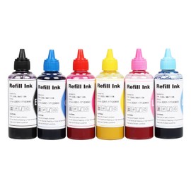 CoYlBod 6 Colors Sublimation Ink Refilled Bottles for Epson Artisan 1430 1400 835 L805 L800 837 710 810 700 725 730 Printers ,Sublimation Ink 6 Colors Refill Ink kit for Refillable Cartridges CISS