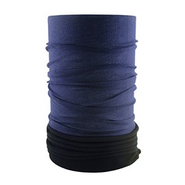 Headloop Polar Extra Long Black Blue Microfibre Fleece Tube Scarf Multifunctional Headwear Neck Headscarf