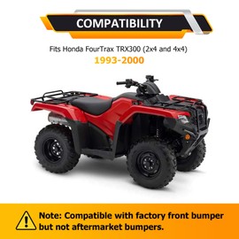 WeiSen Winch Mount Bracket Plate No Drill Compatible with Honda FourTrax TRX300(2x4*4x4) 1993-2000