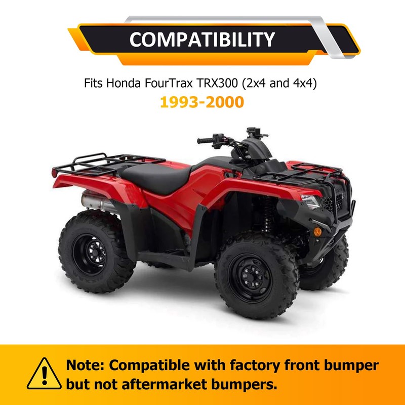 WeiSen Winch Mount Bracket Plate No Drill Compatible with Honda