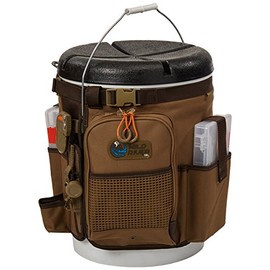 Custom Leathercraft Wild River by CLC WT3507 Tackle Tek Rigger Lighted Bucket Organizer, Plier Holder & Two PT3500 Trays 5-Gallon, Beige