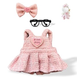 Ciunura 2025NEW Trendy Doll Clothes for 5.9-6.7Inches Doll, Designed for Bubuclothes, Fashional Outfit Sets, Perfect for Your 15&17cm Dolls Dress up(Pink Skirt 2 Pcs Set)