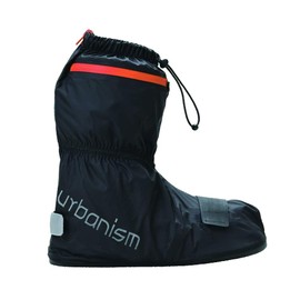 Urbanism UNR-304 Boot Cover, Urban Rain Shoe Cover, Black/Orange, XL