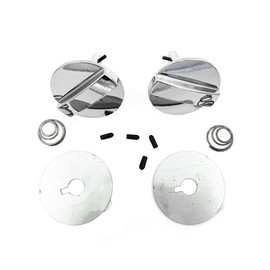 Lskioer 2Pcs Hood Pins Twists Locks Fits for Oldsmobile Cutlass 442 Ram 1969-1972, Air Hood Pin Chrome Twists Locks Reproduction, Replaces BP1158T