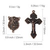 Luomu 4 Sets of Saint Michael Centerpiece and Pardon Crucifix