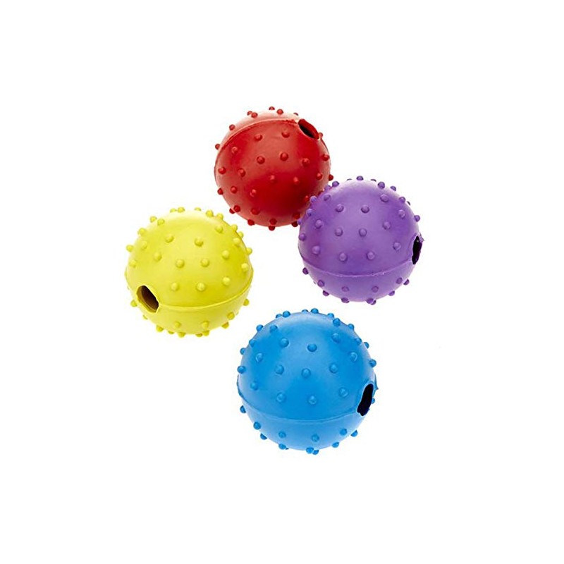 Classic Rubber Pimple Ball With Bell 4.5Cm