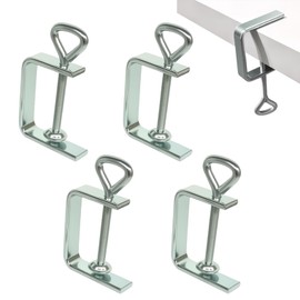 ROEOWENE 4 Stück Edelstahl C Zwingen Schraubklemme 50mm C-klemmen für Holzarbeiten Klemmen Tischklemme c-klemme Verstellbar Trägerklemme Klemmschraube Schraubzwingen Klein Klemmhalter C Clamp