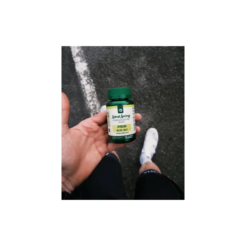 1 Bote Spirulina Máxima Orgánica 150tab 500mg Spiral Spring kosher