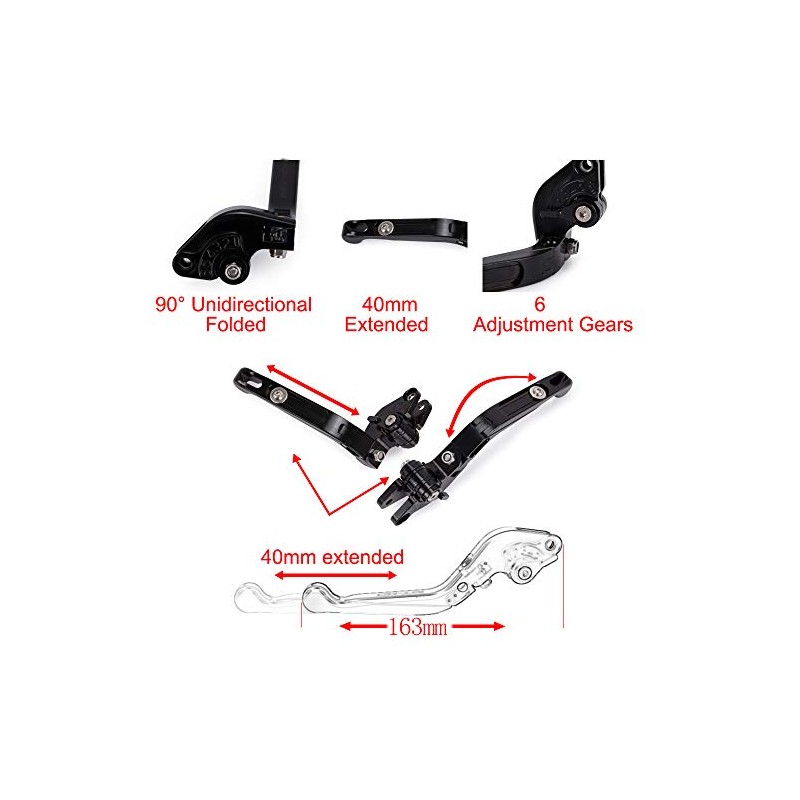 CNC Clutch & Brake Lever Sets Foldable Extendable For 790