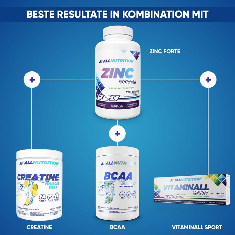 Allnutrition Zinc Forte - 120 Tabs, 200 g