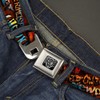 Buckle-Down Inc. Cinturón de seguridad para hombre, diseño graffiti para