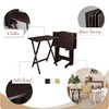 Casual Home 5pcs Tray Table Set, Espresso (New)
