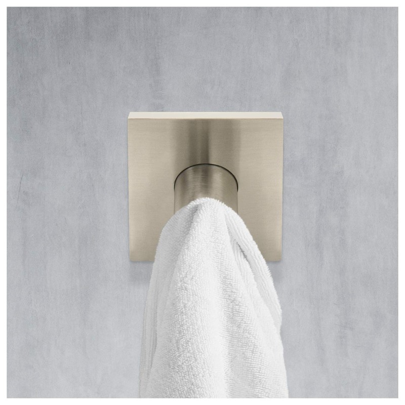 Nuk3y Senna Modern Square Robe Hook (Robe Hook, Satin Nickel)