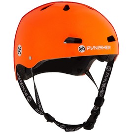 Punisher Skateboards Pro 13-Vent BMX Bike and Skateboard Helmet, Metallic Flake Neon Orange, Youth/Teen 9+, medium (9286)