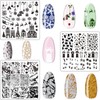 12PCS Nail Art Stamping Plate Nail Stamper Kit
