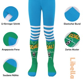Libella Pack of 3 Children's Tights Baby Boys Knitted Tights Cotton Blend Multicoloured 27255AB, 3-2727A