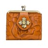 Patricia Nash Casella Leather Bifold Wallet (Cognac Rosetool)