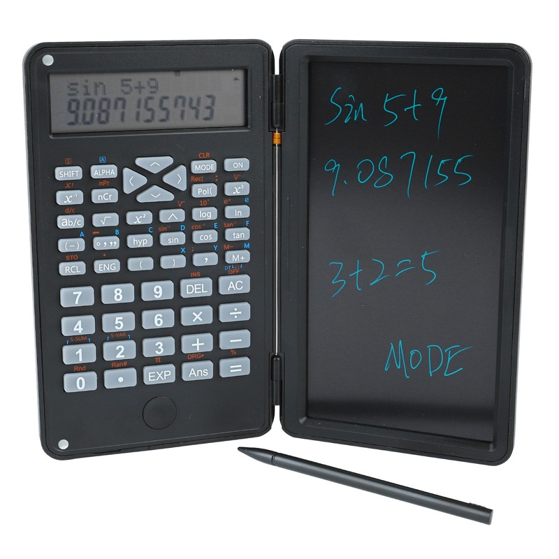 Scientific Calculator Two Row LCD Display Writing Tablet Sensitive Multifunction