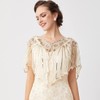 YeeHeen 1920s Shawl Sequin Beaded Evening Cape Cover Up Sparkly