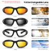 BELINOUS Polarized Motorcycle Riding Glasses Goggles for Men Foam Padding,